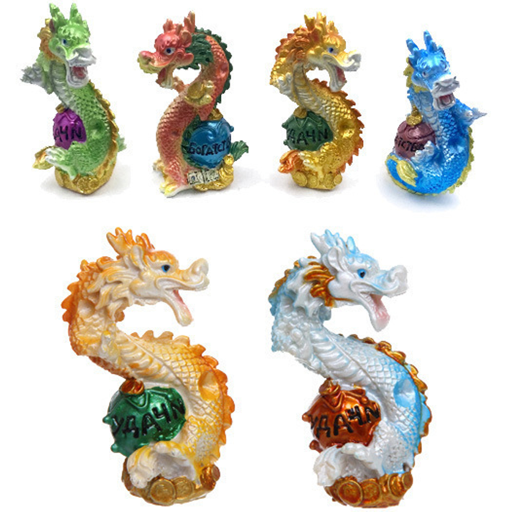 Фигурка «Магический Дракон с пожеланиями» 7,5*4,5*3 см, микс