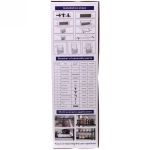 Вешалка напольная, четыре полки 154х30х60 черная