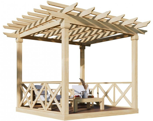 Пергола с подиумом Гринвуд ПГ-04