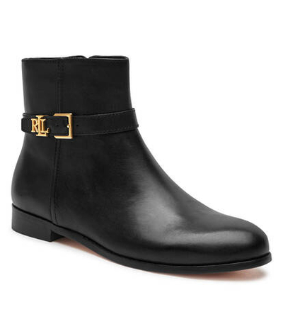 Кожаные ботильоны BROOKE LAUREN RALPH LAUREN - черный(802946807)