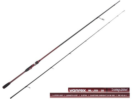 Спиннинг LUCKY JOHN Vanrex ML-Jig 18 8'5" / 257 см, 5-18 г