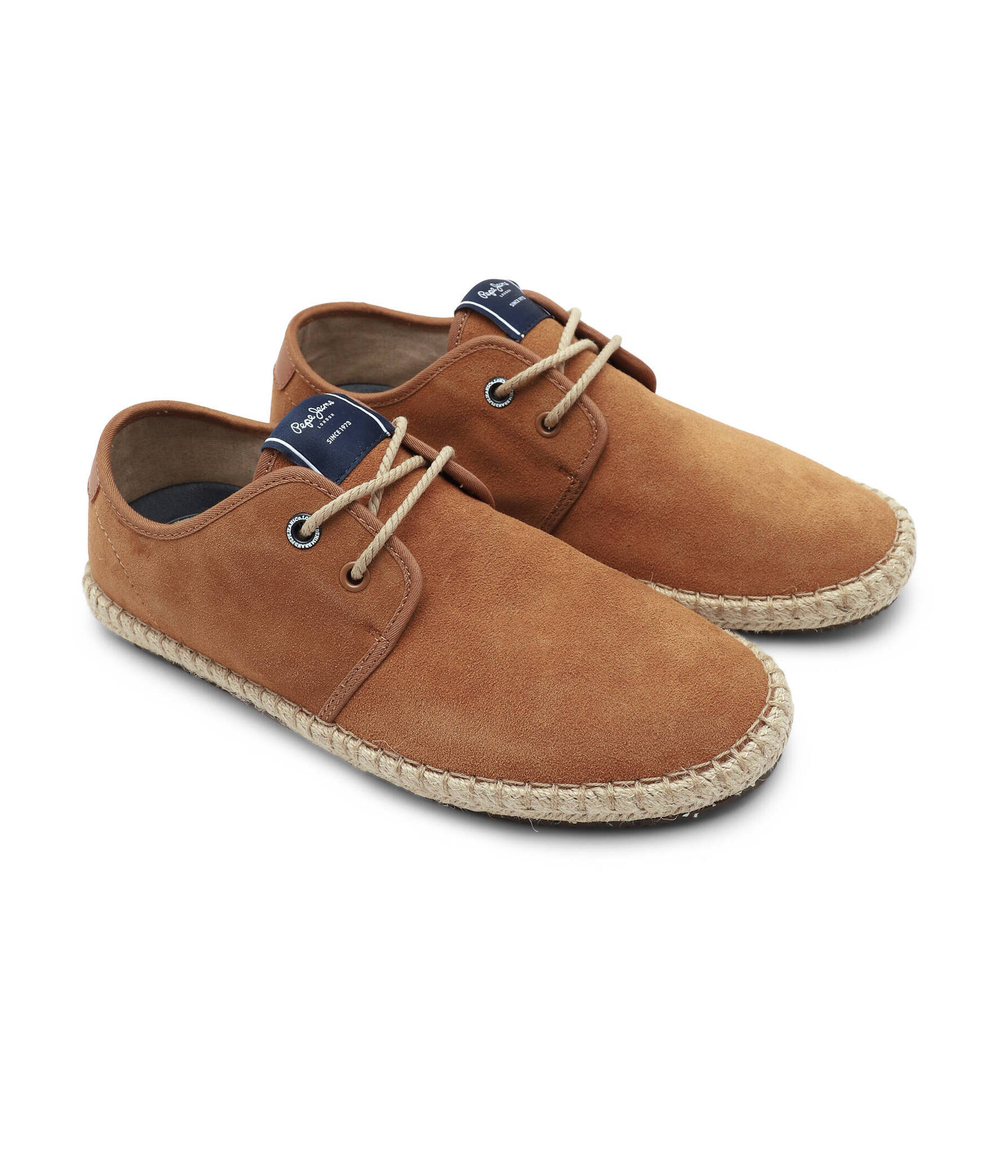 Кожаные эспадрильи tourist claic Pepe Jeans London - коричневый(PMS10314)