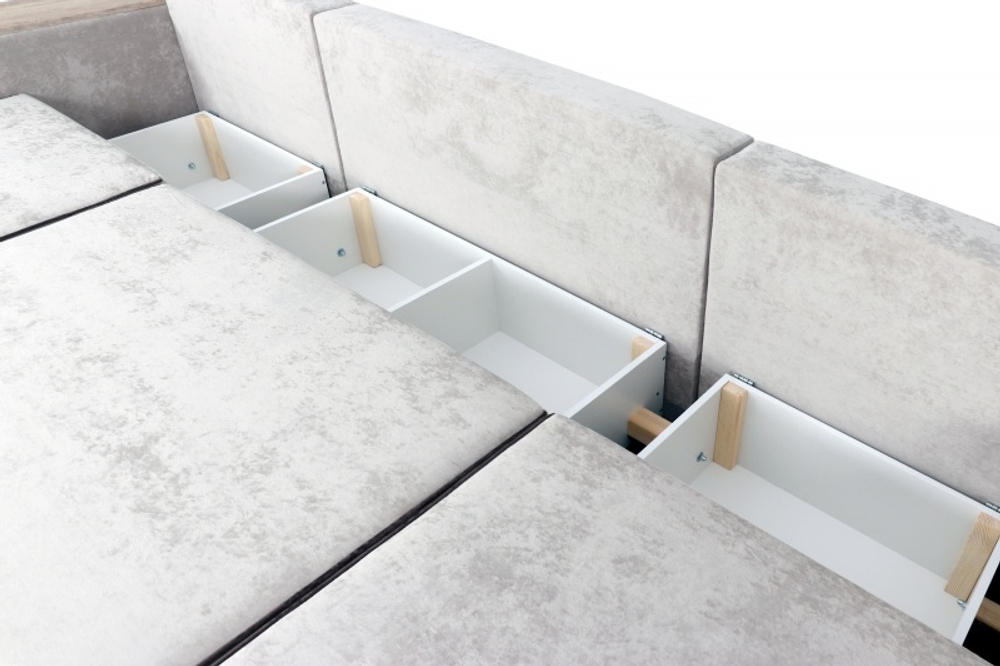 Диван-кровать "Бостон 2400" с функциональными подлокотниками СТАНДАРТ с независимым пружинным блоком