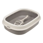 Лоток для кошек ЛЯ-МУРР 480мм с низким бортом + совок, Капучино