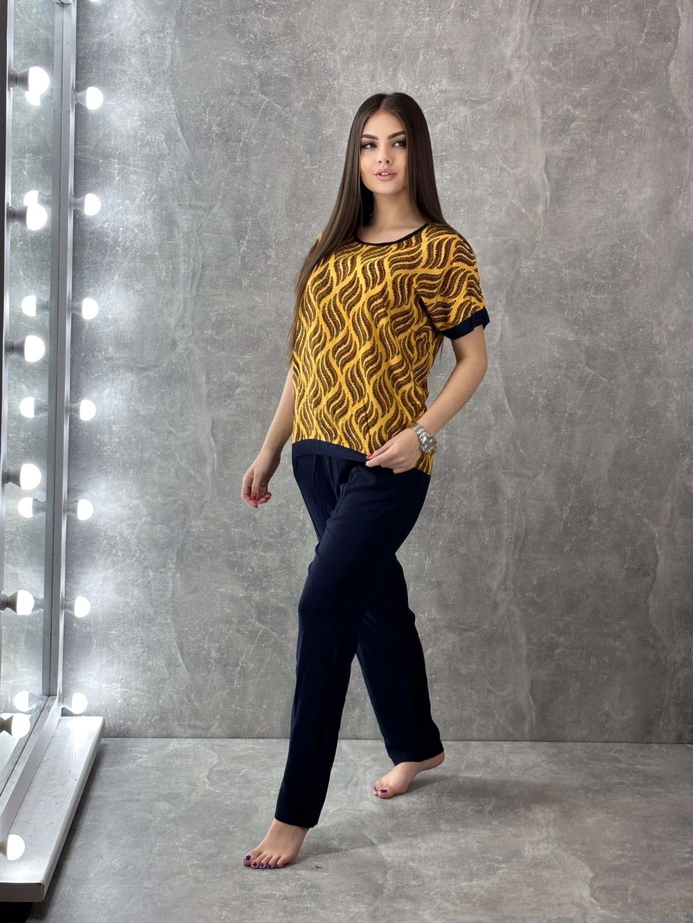 Пижама женская штаны+футболка ФШ0002