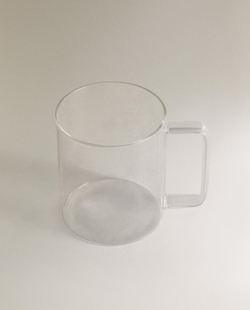 Zara Home чашка из боросиликатного стекла, цвет прозрачный, 12 см