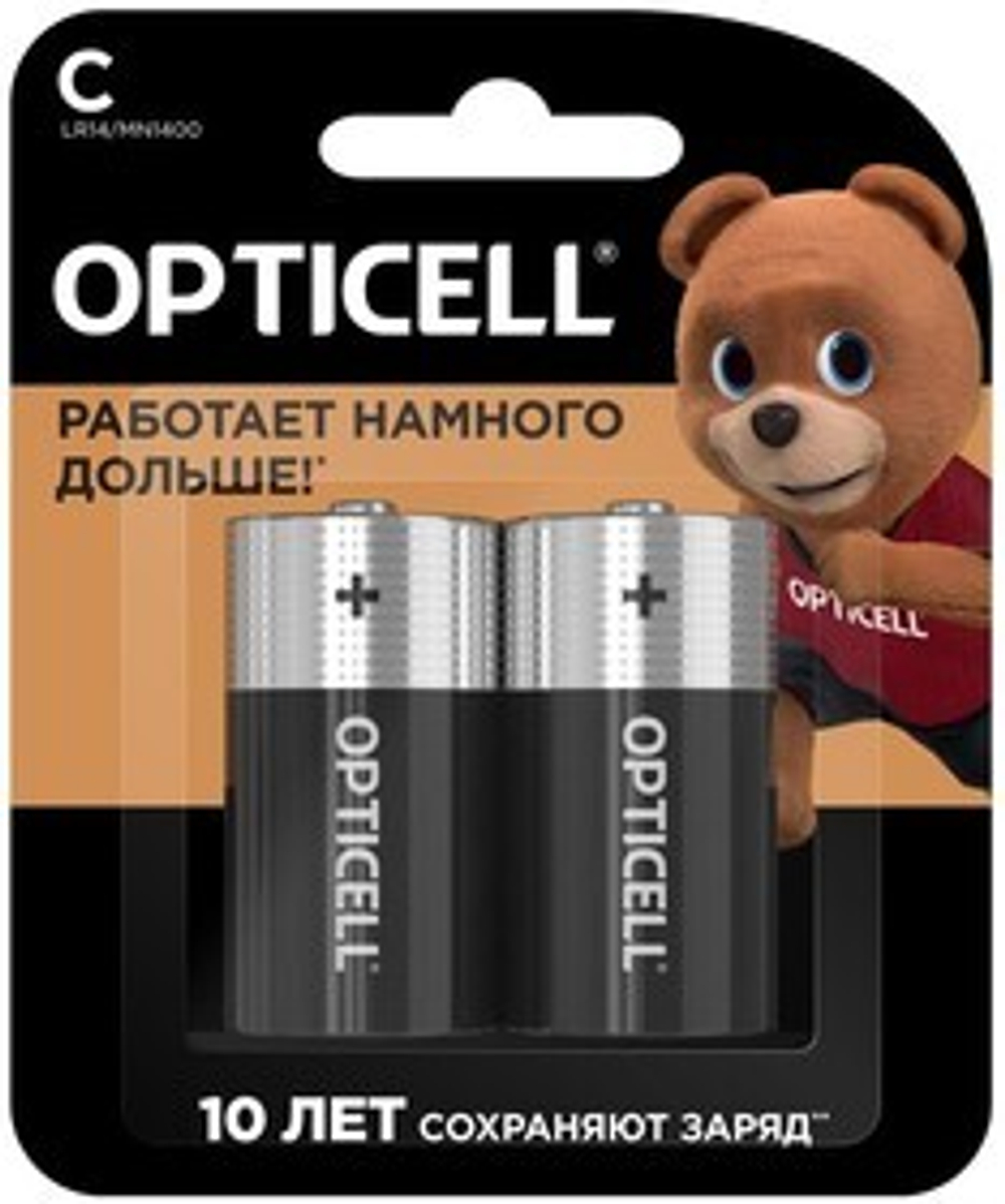 Батарейки Opticell Basic LR14 к-т 2шт 1/10