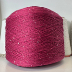 LINETTE PAILLETES - 80% лен, 20% п/а, микропайетки 2мм, ; 450м\100гр; цвет: малиновый смузи, пайетки серебро MP