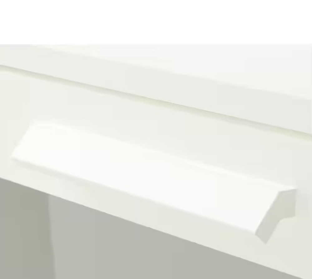 Комод с 4 ящиками Ikea Brimnes матовое стекло, белый