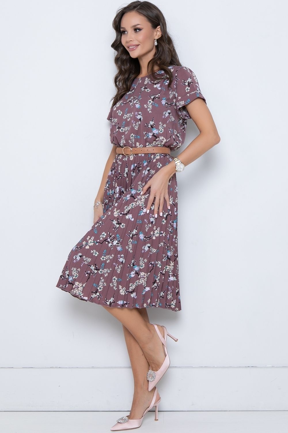 Эмили Лето (гофре, флер) платье Diolche (Акция)