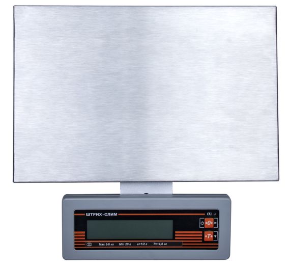 Весы фасовочные ШТРИХ-СЛИМ 200М 3-0,5.1 ДП1 Ю (POS2) интерфейс USB (размер платформы 300х200х50)