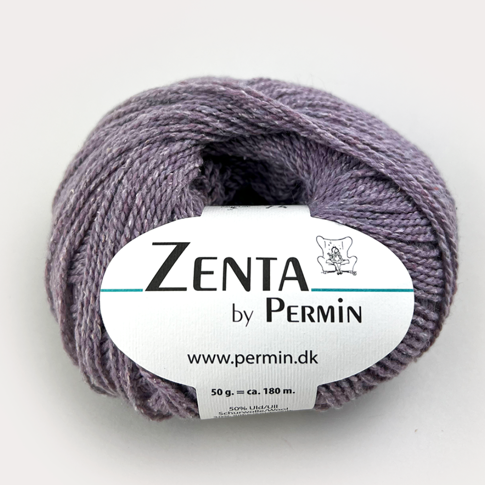 Пряжа для вязания Zenta 883335, 50% шерсть, 30% шелк, 20% нейлон (50г 180м Дания)