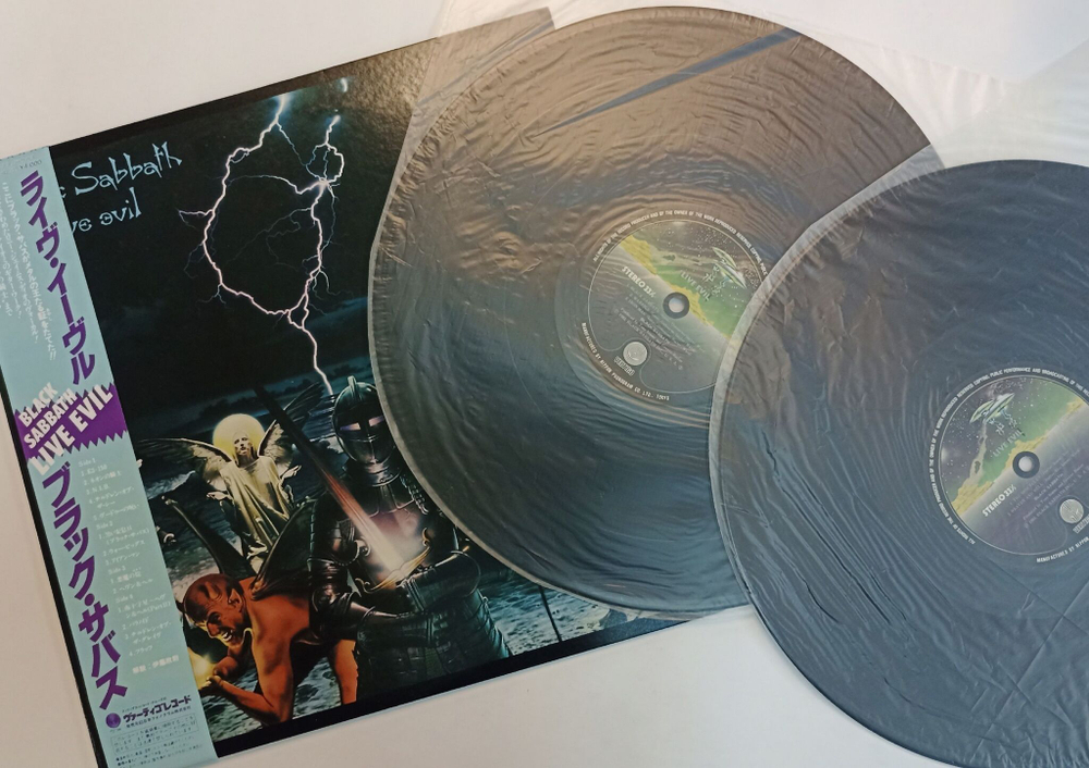 Винтажная виниловая пластинка Black Sabbath Live Evil 2LP (Japan 1983)