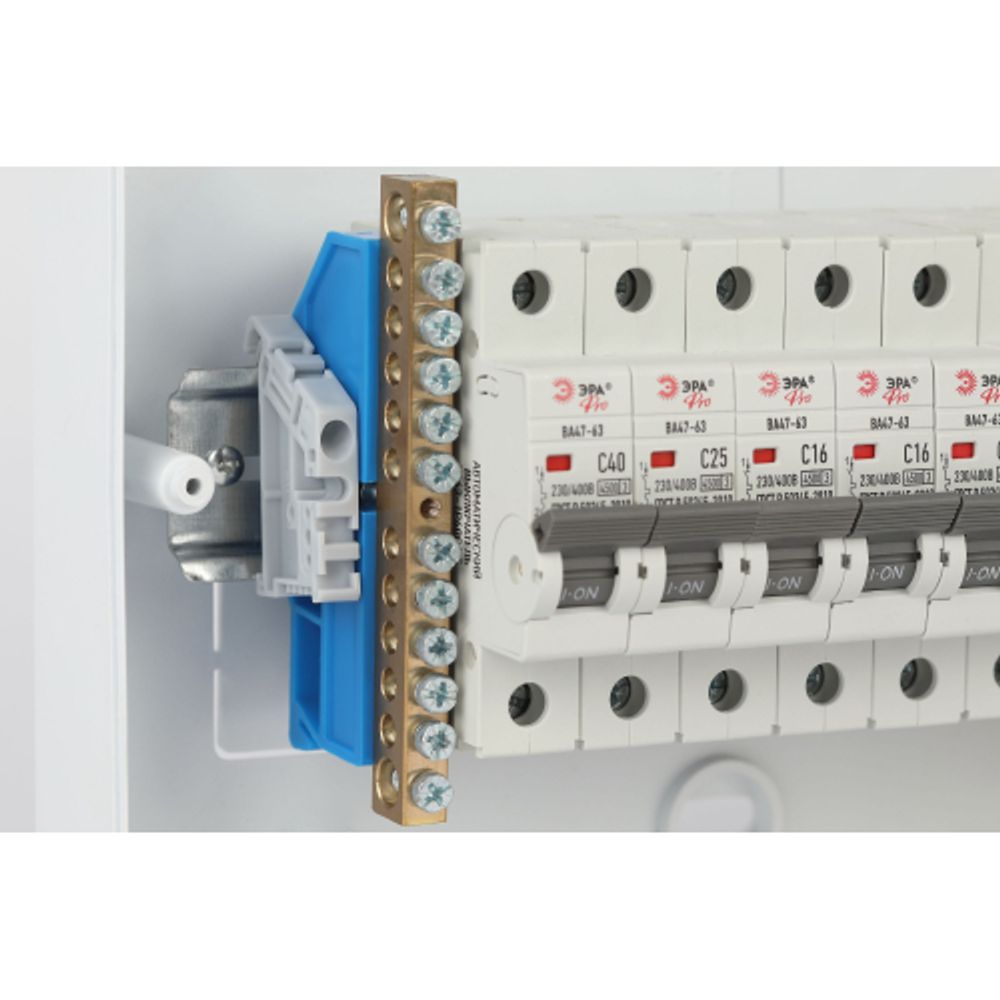 Ограничитель на DIN-рейку ЭРА NO-224-179 пластиковый упаковка 3 штуки