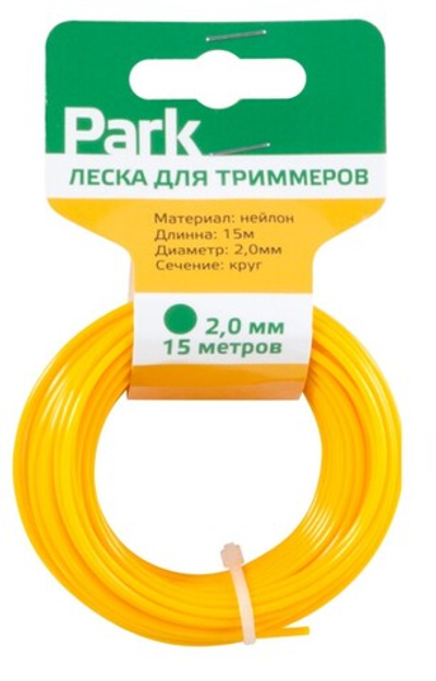 Леска для триммера КРУГ, d-2 мм, дл-15м,