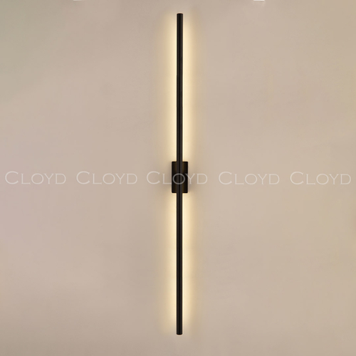 Бра Cloyd LINEAS-B W1 / выс. 100 см- 3000K - черный матовый (арт.20457)