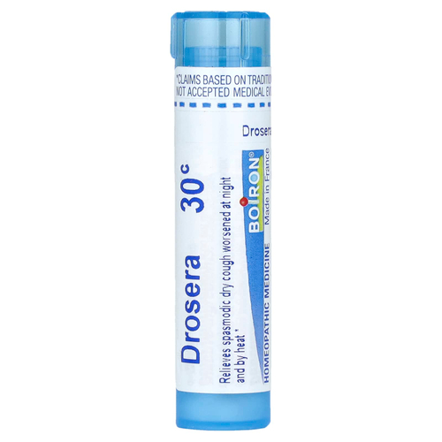 Boiron, Drosera, 30C, средство от сухого кашля, прибл. 80 гранул