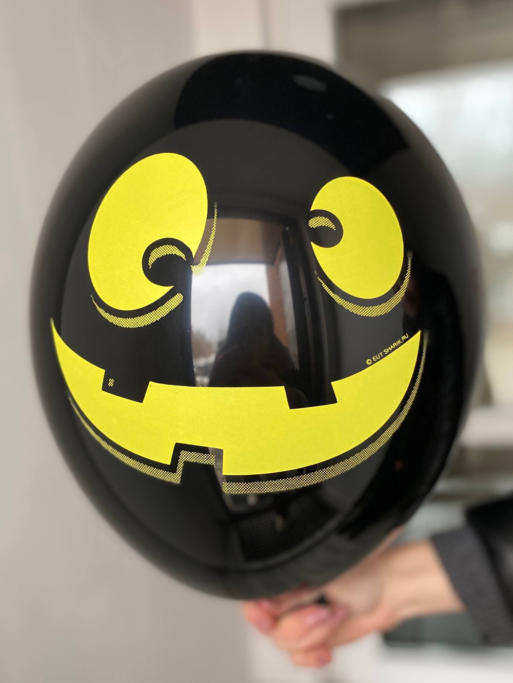 Воздушный шар с рисунком Хэллоуин/тыква 35см ПАЛИТРА №4353