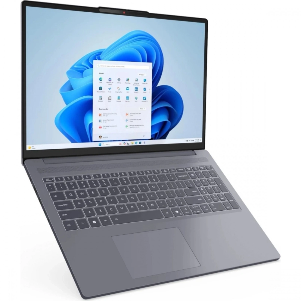 Ноутбук Lenovo IdeaPad Slim 3 16ARP10/16" WUXGA 1920x1200/AMD Ryzen 5 150/16 Gb/512 Gb SSD/AMD Radeon Graphics/No OS/серый/1.73 кг