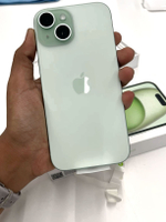 Смартфон Apple iPhone 15 128 ГБ, Dual: nano SIM + eSIM, зелeный