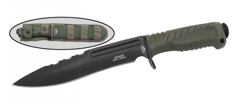 Нож НОКС Асгард Black/Olive 607-788821