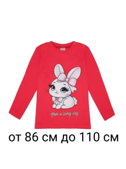 Футболка для садика с длинным рукавом.девочка.1шт