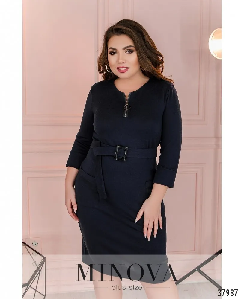 Платье 104-синий Minova