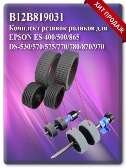 B12B819031 Комплект резинок для роликов