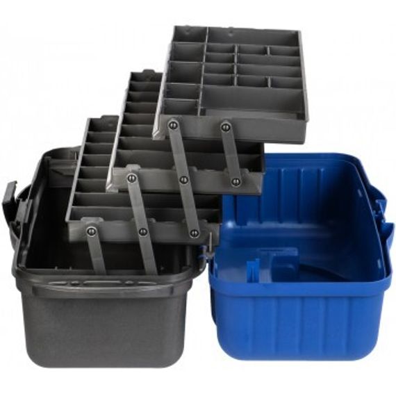 Ящик рыболова Helios трехполочный синий