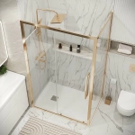 Душевой уголок Grossman Cosmo 120.K33.02.1280.32.00 120x80 стекло прозрачное/профиль золото сатин