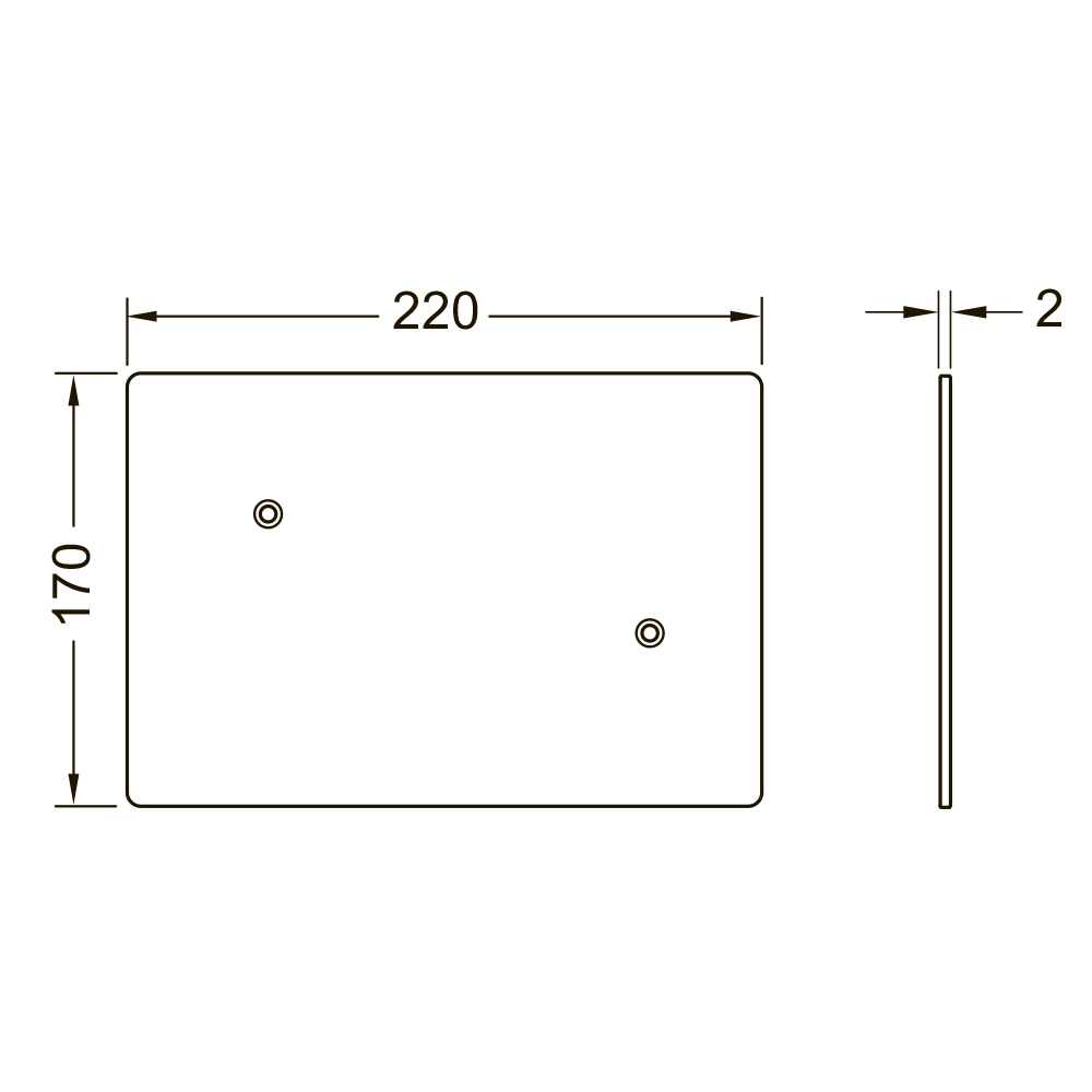 Заглушка TECEflushpoint, нержавеющая сталь, сатин