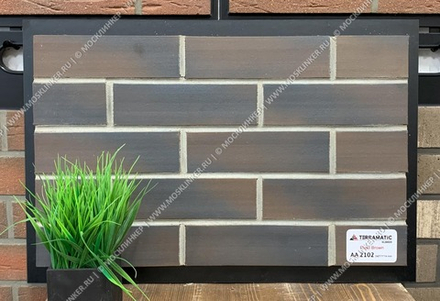 Terramatic, Plato Brown AA 2102, NF/240x71x14 - Клинкерная плитка для фасада и внутренней отделки