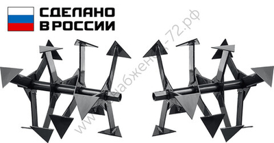 ЗУБР Ф-1, НЕХ 23, фрезы гусиные лапки для мотоблоков (707108-1)