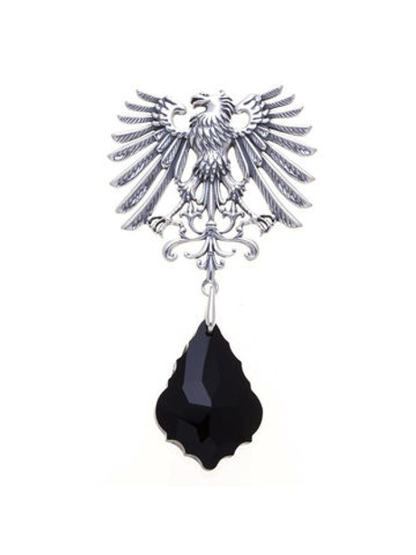 "Кир" брошь в серебряном покрытии из коллекции "Бестиарий" от Jenavi  с замком булавка