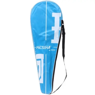 Бадминтон в наборе K-510, 3 предмета: 2 металлические ракетки 65 см, чехол (цвет: голубой)