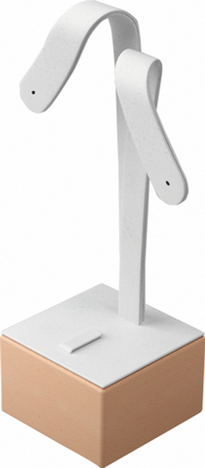 Подставка для гарнитура/ушки/2 отверстия/язычок/квадратное основание/Н-130 мм.