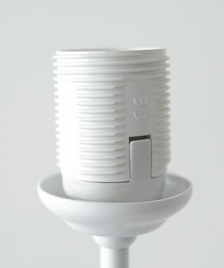 Патрон пластиковый с кольцом (термостойкий пластик), Е14, белый