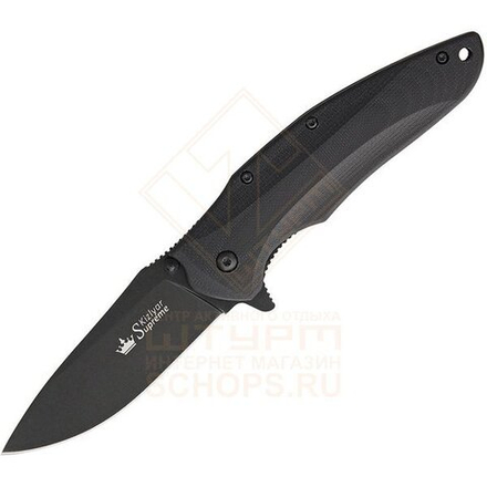 Нож складной Kizlyar Supreme Zedd AUS-8 G10, Black/Black