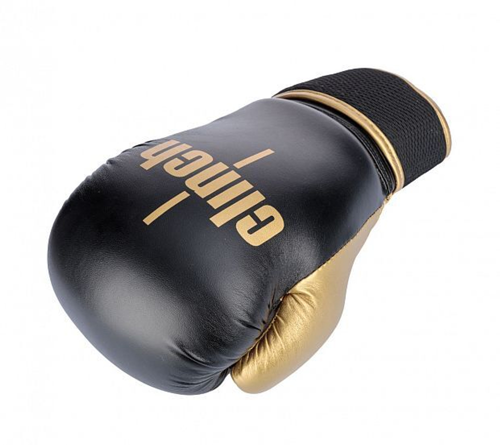 Перчатки боксерские Clinch Aero черно-золотые C135