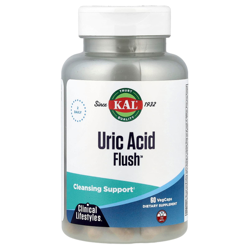 KAL, Uric Acid Flush™, 60 капсул VegCap