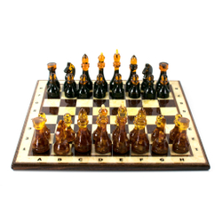Янтарные шахматы "Классика" 35 на 35 см