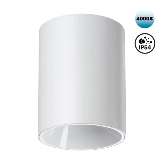 359421 OVER NT24 376 белый Светильник накладной влагозащищённый IP54 LED 15W 170-265V 4000К 1350Лм RECTE