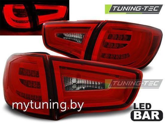 Задние фонари red white led bar для Kia Sportage 3(III)