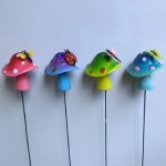 Фигура на спице «Летний гриб» 9*8 см, микс