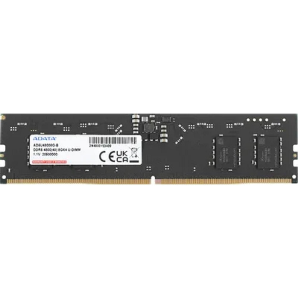 Оперативная память A-Data DDR5 8GB 4800MHz AD5U48008G-B OEM PC5-38400 CL40 DIMM 288-pin 1.1В single rank OEM