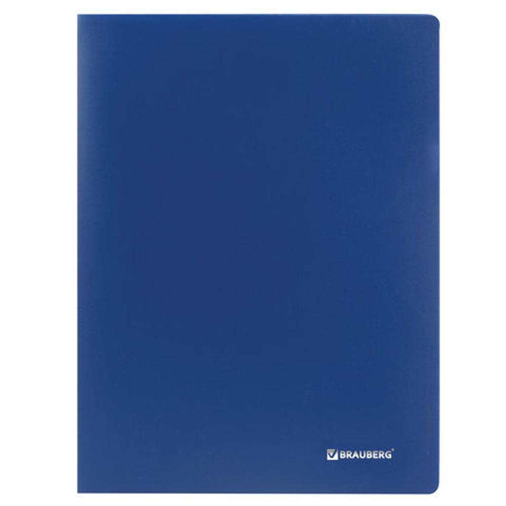 Папка с файлами 40 листов БРАУБЕРГ Офис синяя (222634)