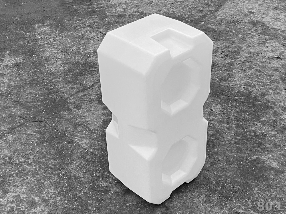 Ёмкость пластиковая пищевая Полимер-Групп T 80 л. прямоугольные (795x395x337см;5,3кг;белый) - арт.559031