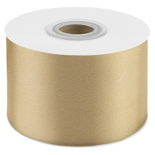 Лента атласная (5 см*22,85 м) Золото, 1 м, Дон Баллон