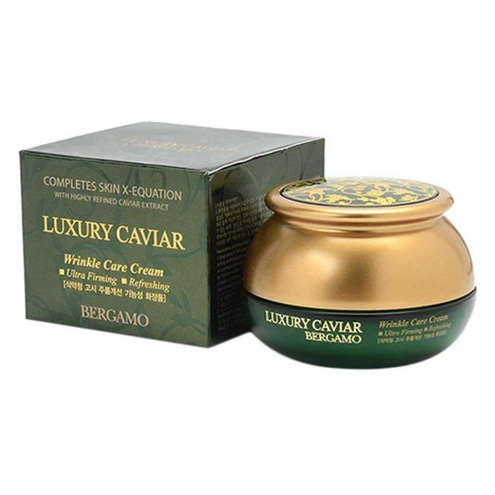 Bergamo Luxury Caviar Wrinkle Care Cream Омолаживающий крем с экстрактом черной икры 50 г