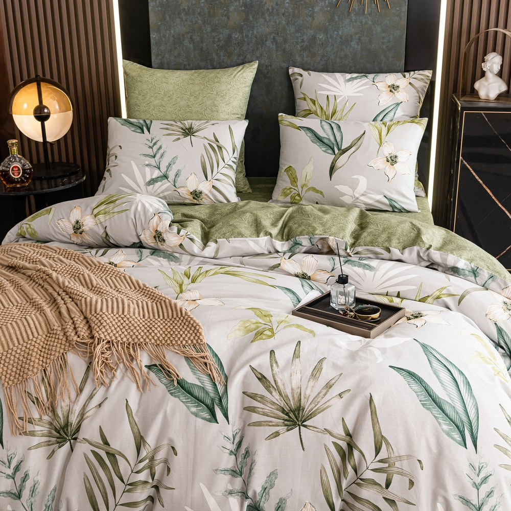 Комплект постельного белья Люкс Сатин 100% хлопок на резинке AR345